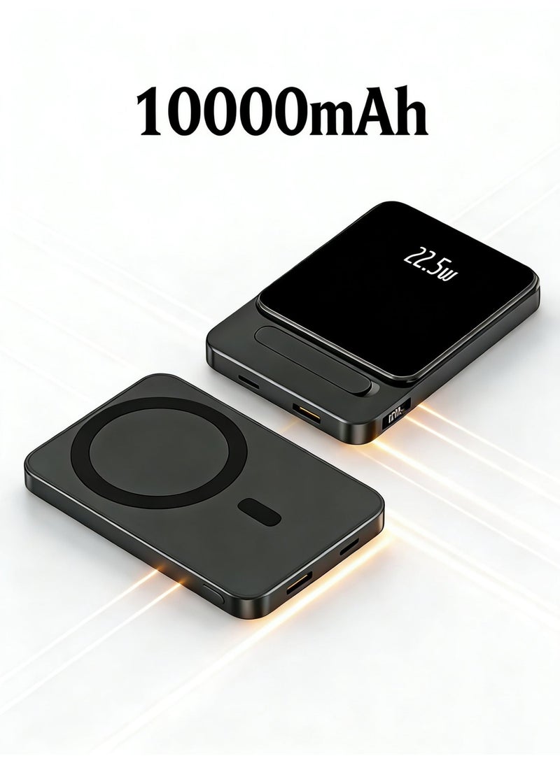 كيليسا شاحن متنقل لاسلكي مغناطيسي بسعة ١٠٠٠٠ مللي أمبير/ساعة، يدعم تقنية PD بقوة ٢٢.٥ واط، مدخل/مخرج Type-C، شحن لاسلكي ١٥ واط، متوافق مع أجهزة iPhone وSamsung وHuawei وXiaomi وHonor. - Image 1